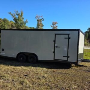 Enclosed 8.5x20 Dove Gray Cargo/Car Hauler Trailer