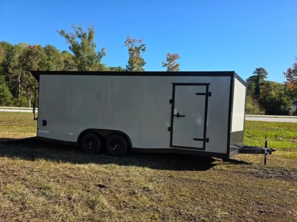 Enclosed 8.5x20 Dove Gray Cargo/Car Hauler Trailer