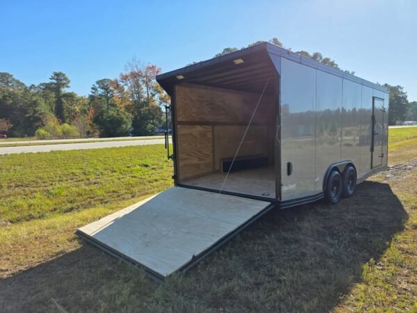 Enclosed 8.5x20 Dove Gray Cargo/Car Hauler Trailer