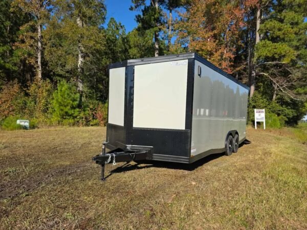 Enclosed 8.5x20 Dove Gray Cargo/Car Hauler Trailer