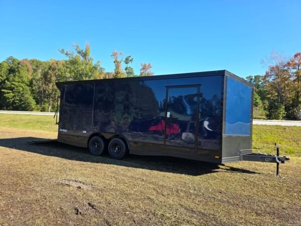 Enclosed 8.5x20 Indigo Blue Cargo/Car Hauler