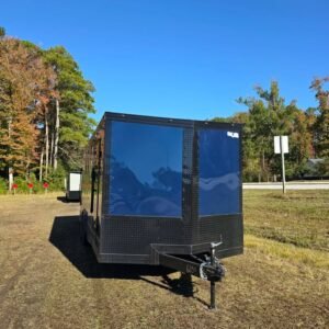 Enclosed 8.5x20 Indigo Blue Cargo/Car Hauler - Image 2
