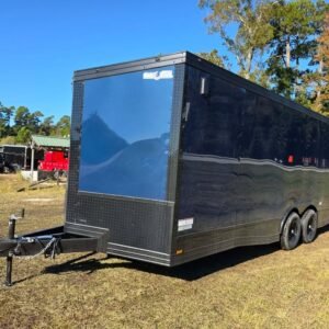 Enclosed 8.5x20 Indigo Blue Cargo/Car Hauler - Image 3