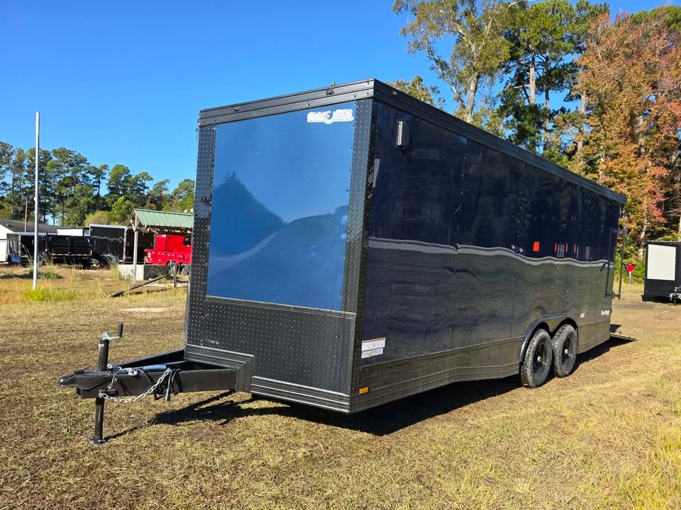 Enclosed 8.5x20 Indigo Blue Cargo/Car Hauler - Image 3
