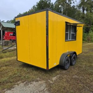 Vending 7x14Ta Yellow Concession Trailer - Image 5