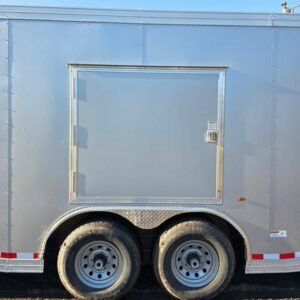 ENCLOSED 8.5x28 Silver Car Hauler - Image 5