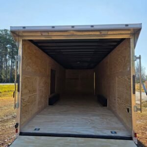 ENCLOSED 8.5x28 Silver Car Hauler - Image 3