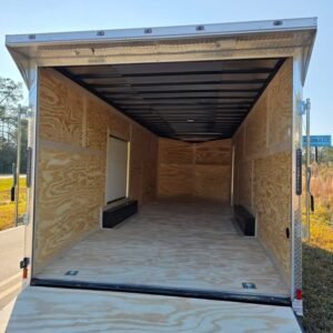 ENCLOSED 8.5×24 Dove Gray Car Hauler - Image 2