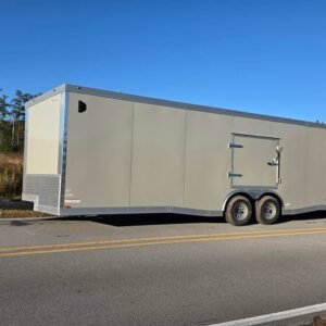 ENCLOSED 8.5×24 Dove Gray Car Hauler - Image 5
