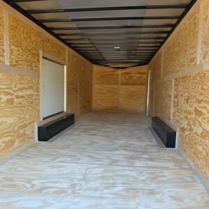 ENCLOSED 8.5×24 Dove Gray Car Hauler - Image 4