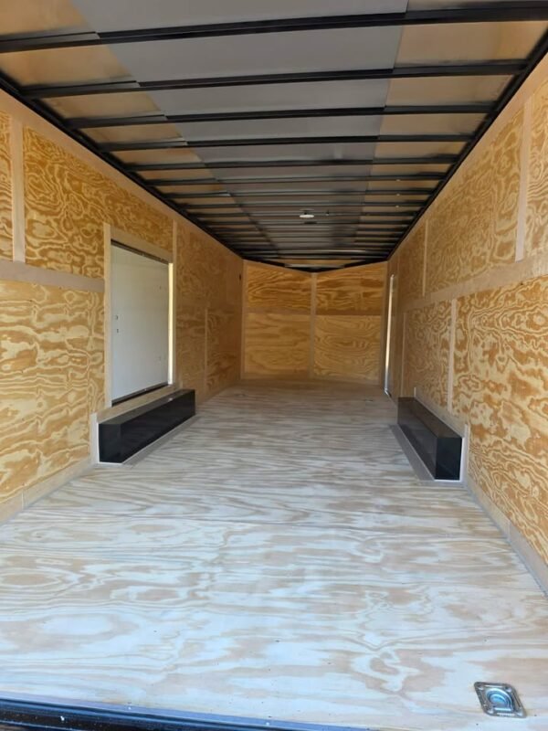 ENCLOSED 8.5×24 Dove Gray Car Hauler