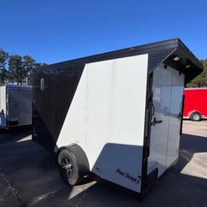 Enclosed 6x12 2-Tone Black & White Cargo Trailer - Image 5