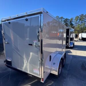 ENCLOSED 6x12 Dove Gray Cargo Trailer - Image 2