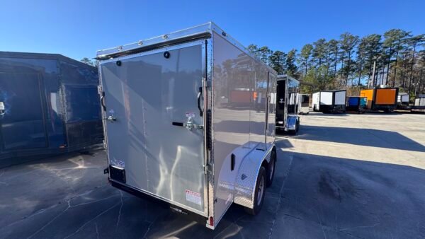 ENCLOSED 6x12 Dove Gray Cargo Trailer