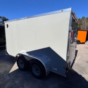 ENCLOSED 6x12 Dove Gray Cargo Trailer - Image 3