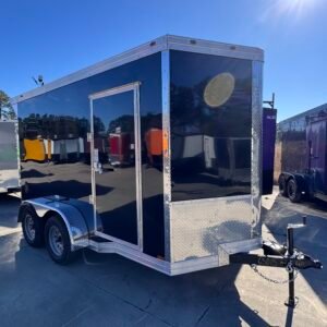 Enclosed 6x12 Black Cargo Trailer