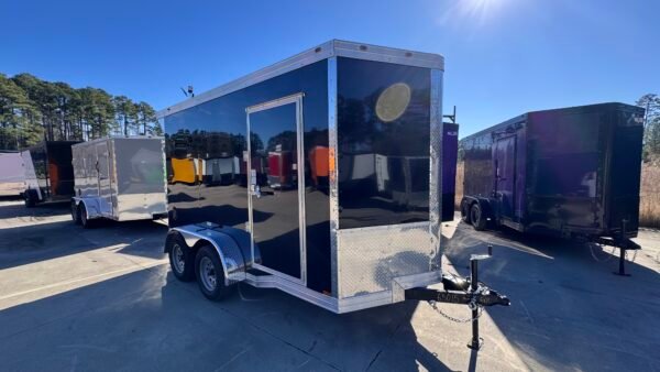 Enclosed 6x12 Black Cargo Trailer
