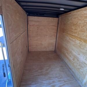 Enclosed 6x12 Black Cargo Trailer - Image 3
