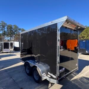 Enclosed 6x12 Black Cargo Trailer - Image 2
