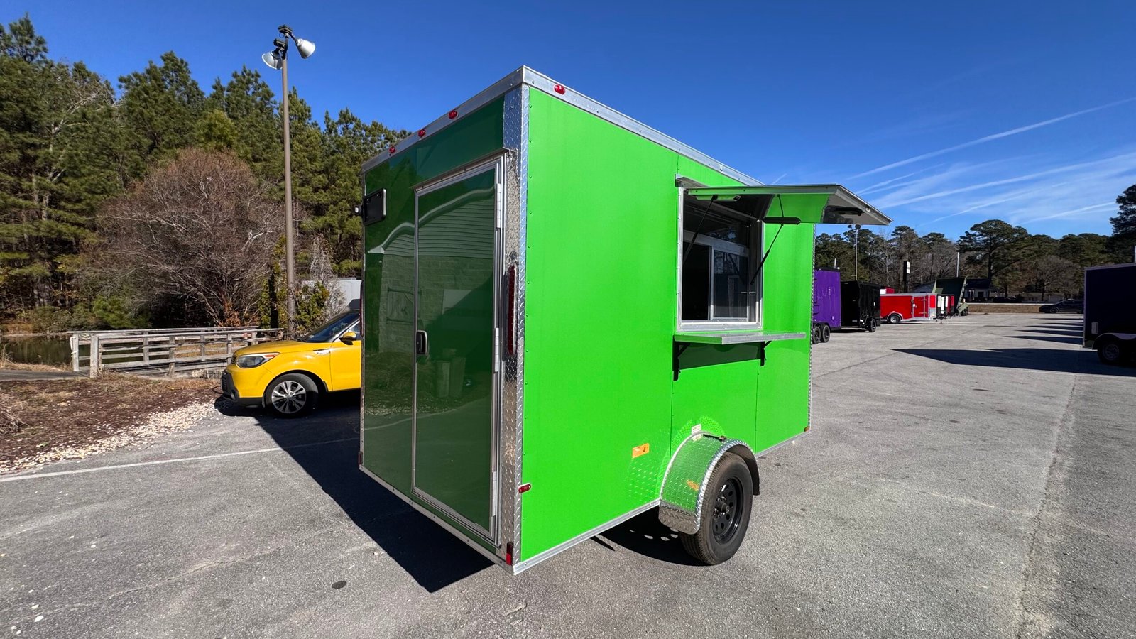 Concession 6×12 Green Trailer - Image 1