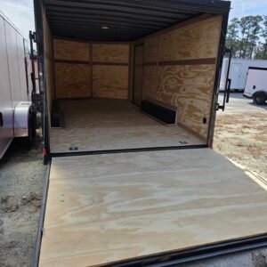 Enclosed 8.5x16 Red Enclosed Car Hauler Trailer - Image 4