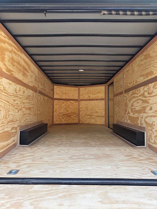 Enclosed 8.5x16 Red Enclosed Car Hauler Trailer