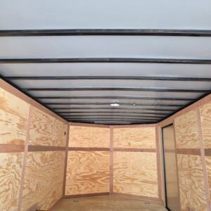 Enclosed 8.5x16 Red Enclosed Car Hauler Trailer - Image 2