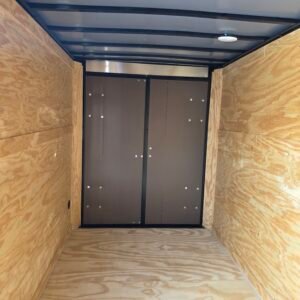 Enclosed 6x12 Black Cargo Trailer - Image 4
