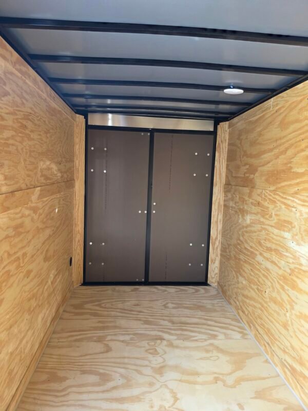 Enclosed 6x12 Black Cargo Trailer