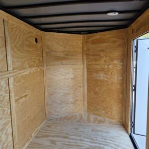 Enclosed 6x12 Black Cargo Trailer - Image 5