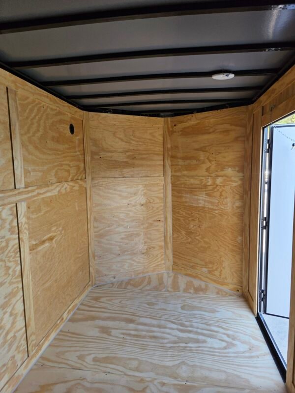 Enclosed 6x12 Black Cargo Trailer