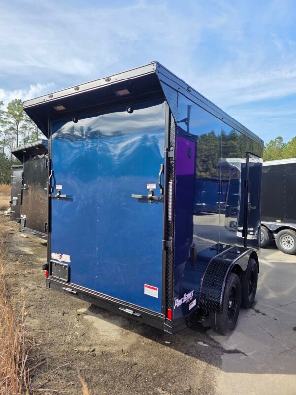 Enclosed 6x12 Indigo Blue Cargo Trailer