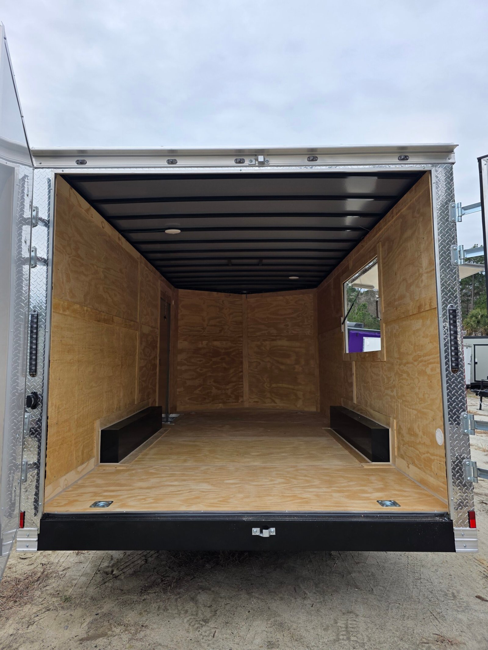 Enclosed 8.5x16 White Vending/Cargo Trailer - Image 3
