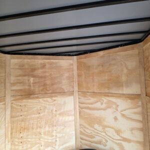 Enclosed 8.5x32 White Enclosed Car Hauler Trailer - Image 6