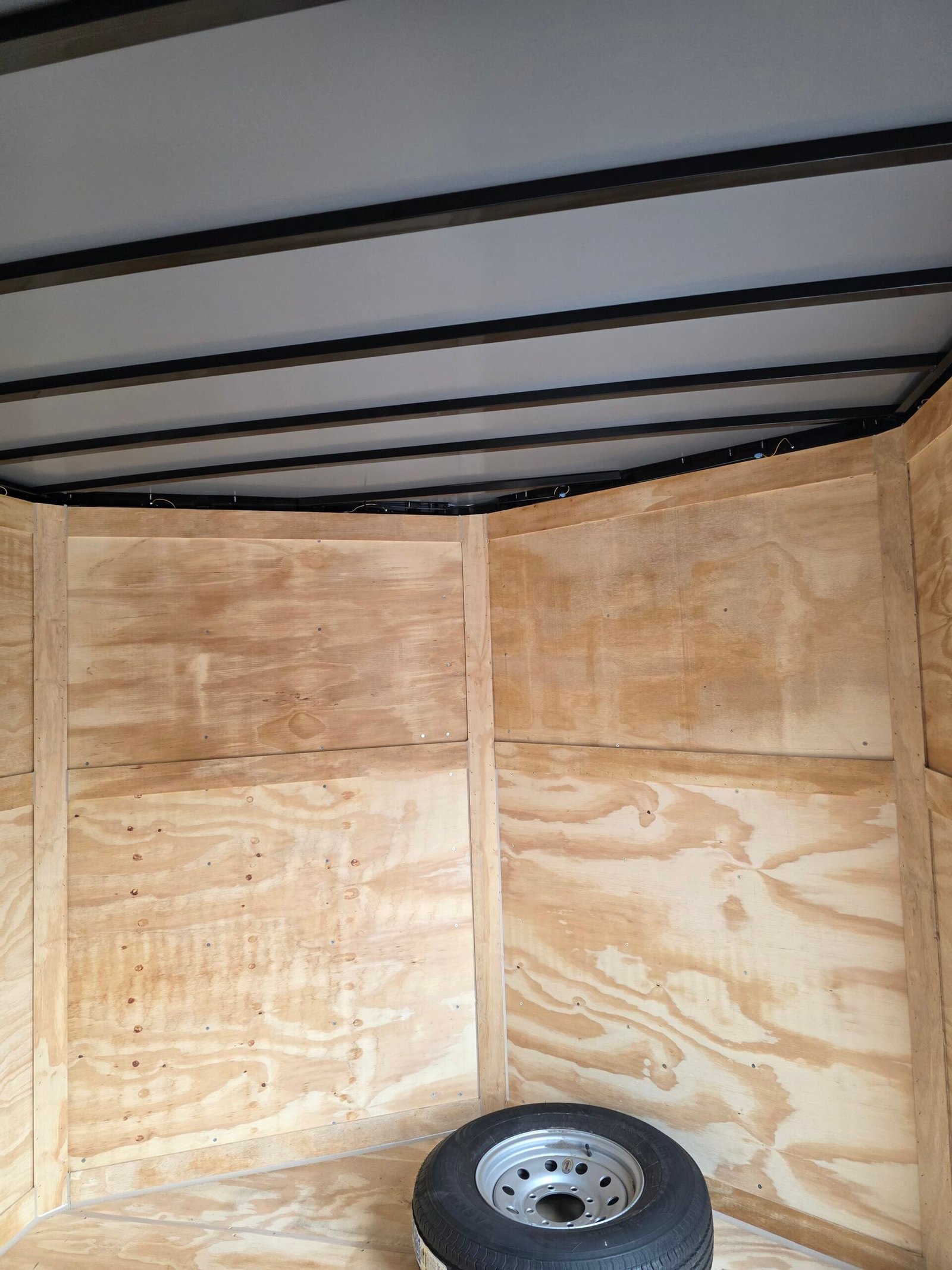 Enclosed 8.5x32 White Enclosed Car Hauler Trailer - Image 6