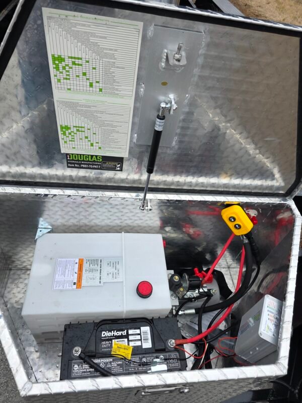 7x16 Black Dump Trailer