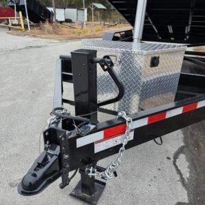 7x16 Black Dump Trailer - Image 3