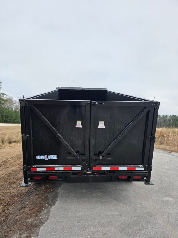 7x16 Black Dump Trailer