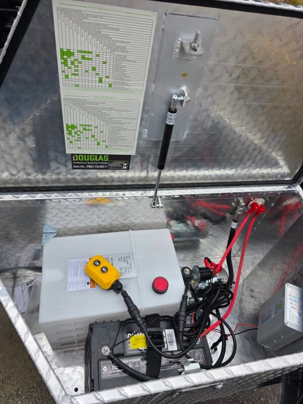 7x16 Black Dump Trailer