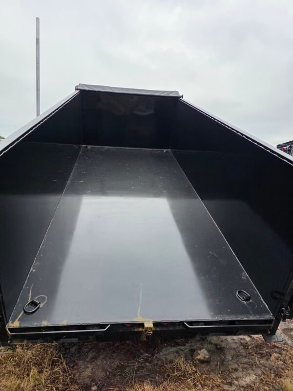 7x16 Black Dump Trailer