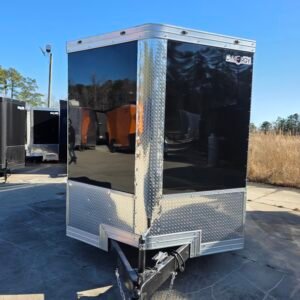 ENCLOSED 7x16 Black Cargo Trailer - Image 2