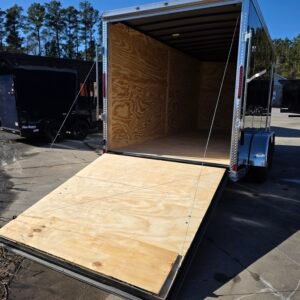 ENCLOSED 7x16 Black Cargo Trailer - Image 4