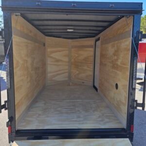 ENCLOSED 5x8 Cargo Trailer Red - Image 4