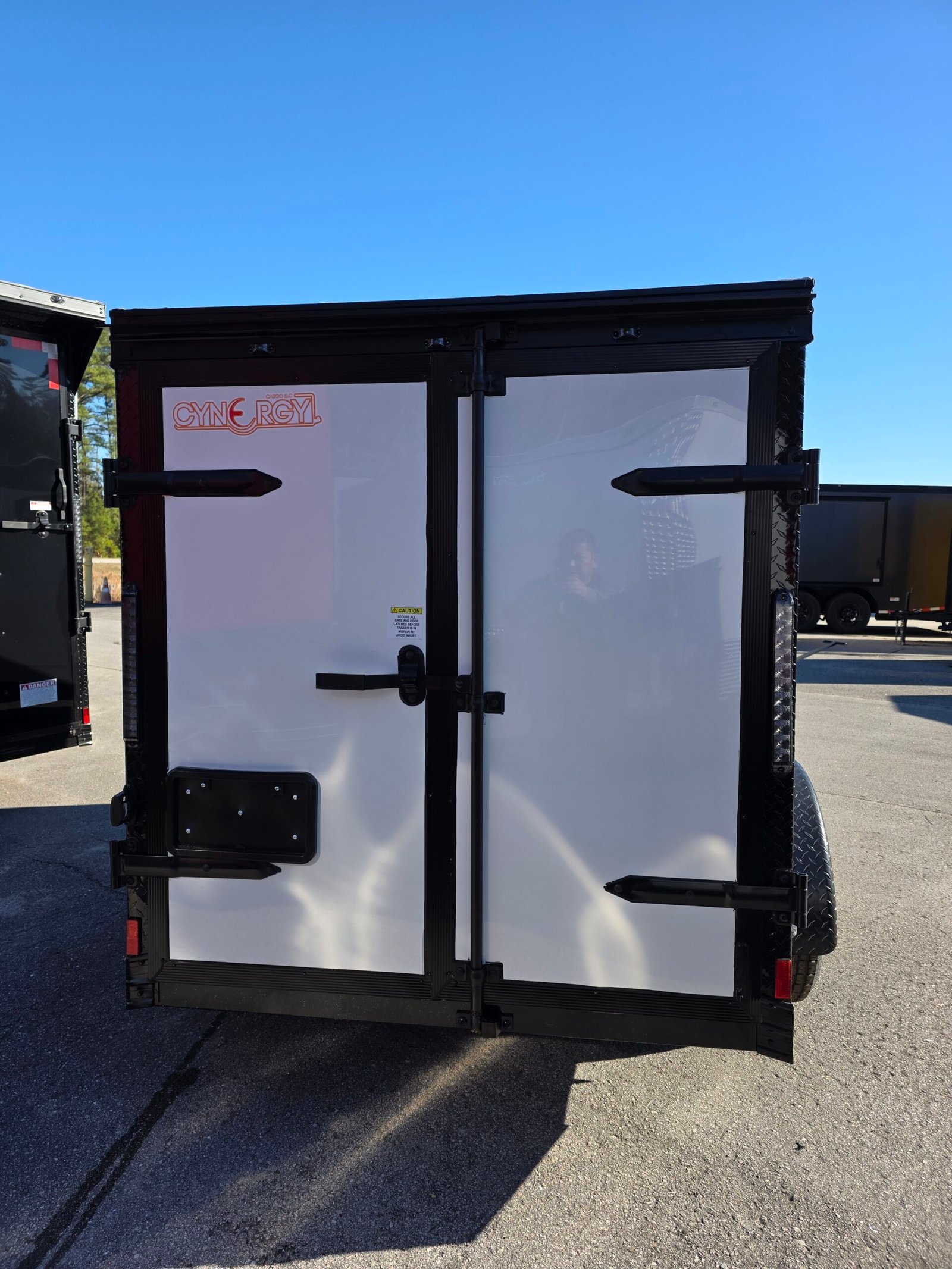 ENCLOSED 5x8 Cargo Trailer White - Image 3