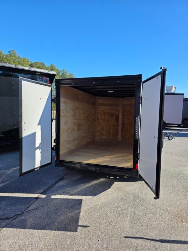 ENCLOSED 5x8 Cargo Trailer White