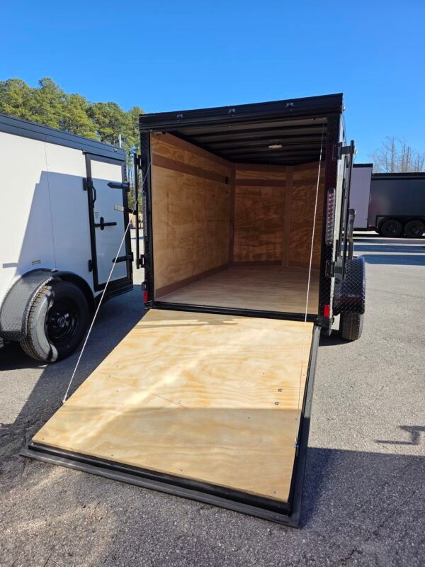 ENCLOSED 5x8 Cargo Trailer Gray