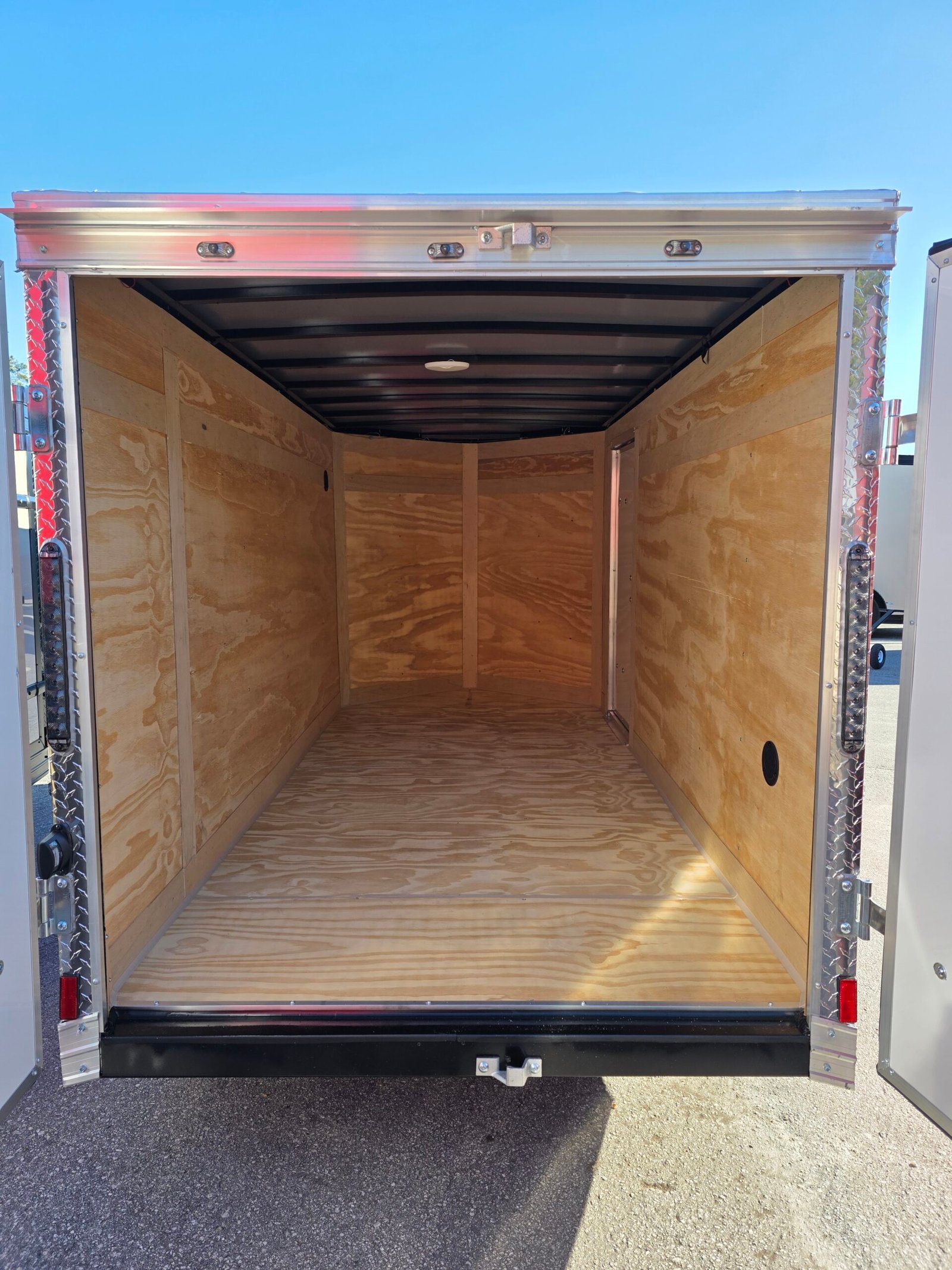Enclosed 5x10 Red Cargo Trailer - Image 5