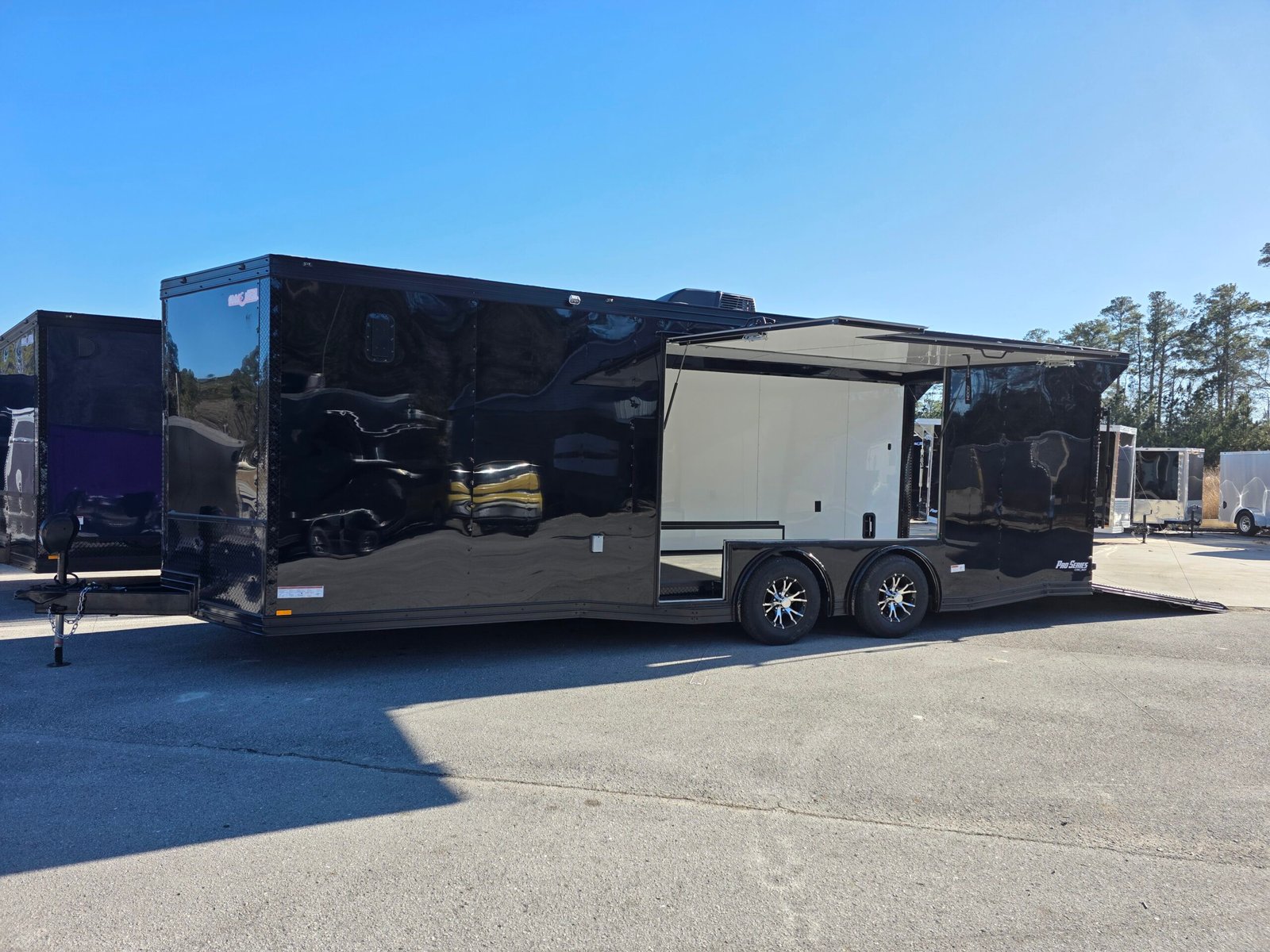 ENCLOSED 8.5×24 Black Car Hauler - Image 2