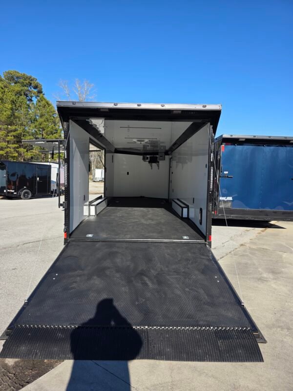 ENCLOSED 8.5×24 Black Car Hauler