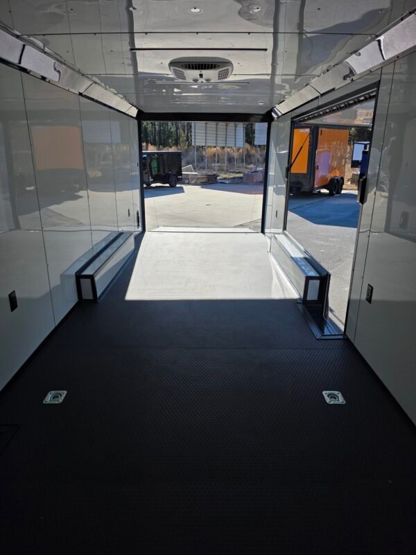 ENCLOSED 8.5×24 Black Car Hauler